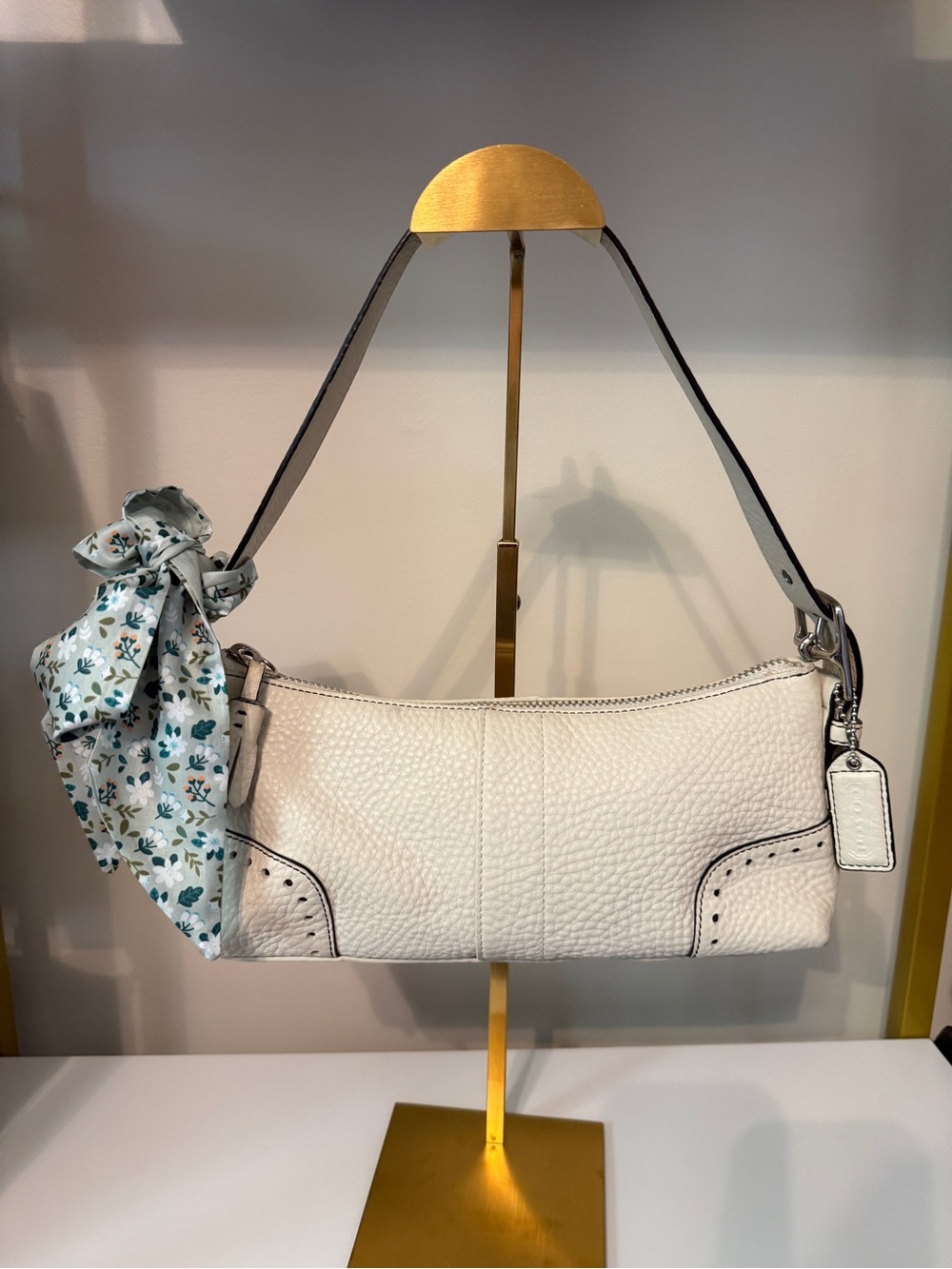 Coach Vintage Y2K Hamilton baguette bag - cream